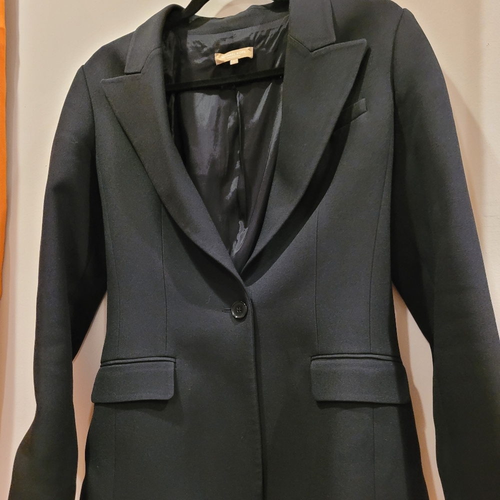 size 4 blazer michael kors black blazer